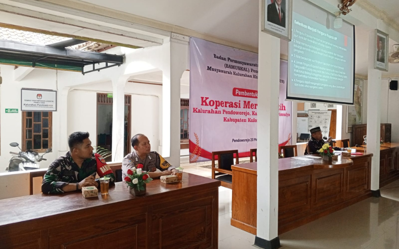 Musyawarah Kalurahan Khusus: Bamuskal Pendoworejo Gagas Pembentukan Koperasi Merah Putih